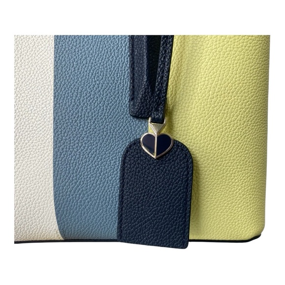 Kate Spade Crossbody Leather Satchel Colorblock Top Handle Crossbody Like-New - Picture 9 of 14